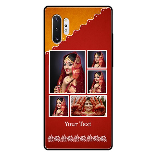Samsung Galaxy Note 10 Plus Personalized Glass Phone Case - Wedding Pic Upload Design Samsung Galaxy Note 10 Plus Personalized Glass Phone Case - Wedding Pic Upload Design