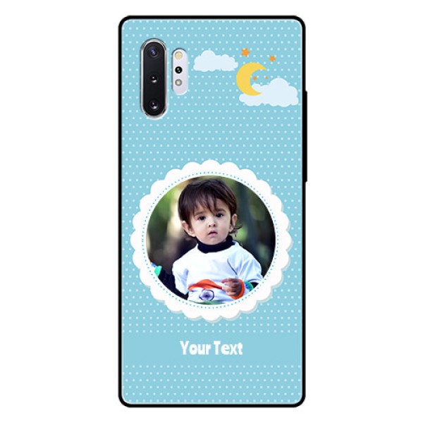 Samsung Galaxy Note 10 Plus Personalised Glass Phone Case  - Violet Pattern Design