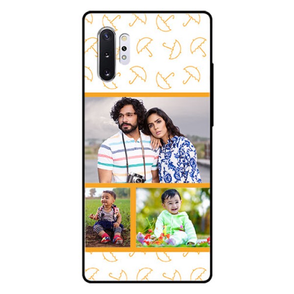 Samsung Galaxy Note 10 Plus Custom Glass Mobile Case - Yellow Pattern Design Samsung Galaxy Note 10 Plus Custom Glass Mobile Case - Yellow Pattern Design