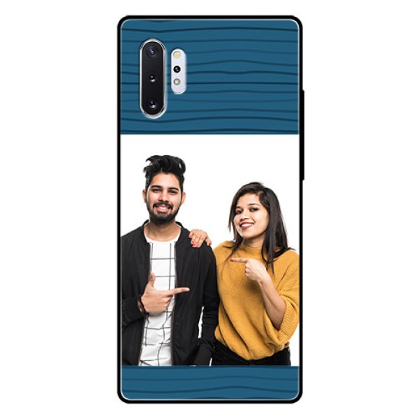 Samsung Galaxy Note 10 Plus Custom Glass Phone Case - Blue Pattern Cover Design Samsung Galaxy Note 10 Plus Custom Glass Phone Case - Blue Pattern Cover Design
