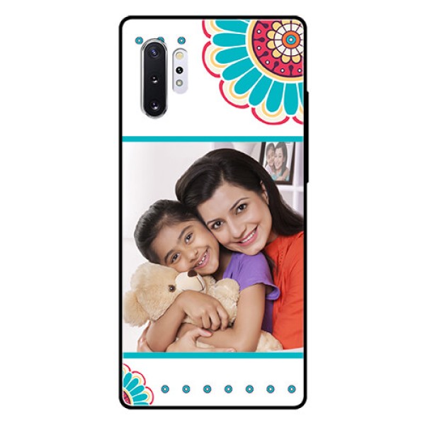 Samsung Galaxy Note 10 Plus Custom Glass Phone Case  - Flower Design