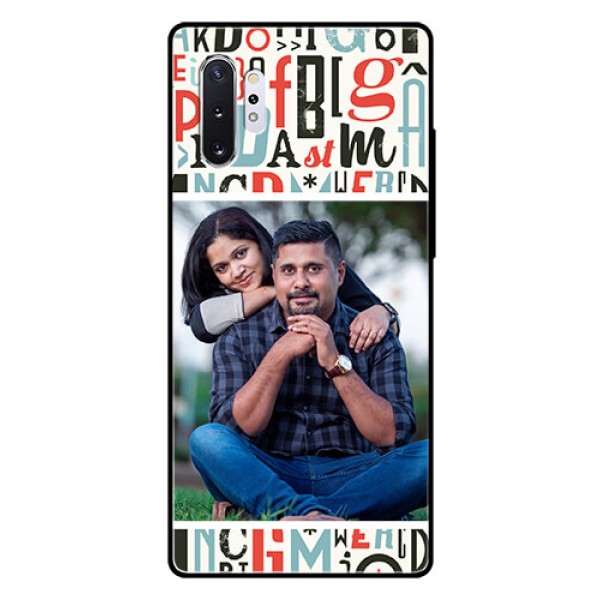 Samsung Galaxy Note 10 Plus Personalized Glass Phone Case  - Alphabet Design