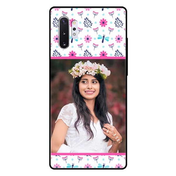 Samsung Galaxy Note 10 Plus Photo Printing on Glass Case - Colorful Flower Design Samsung Galaxy Note 10 Plus Photo Printing on Glass Case - Colorful Flower Design