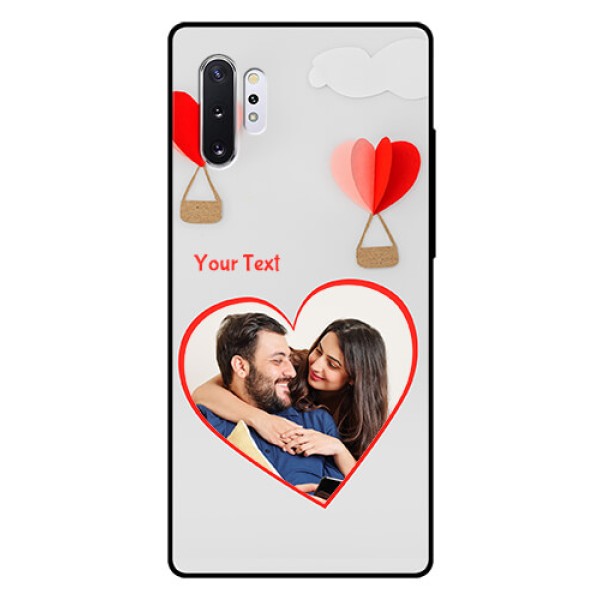 Samsung Galaxy Note 10 Plus Custom Glass Mobile Case - Parachute Love Design Samsung Galaxy Note 10 Plus Custom Glass Mobile Case - Parachute Love Design