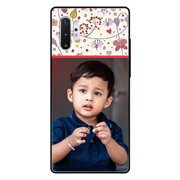 Samsung Galaxy Note 10 Plus Custom Glass Mobile Case  - Premium Floral Design