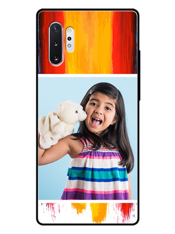 Custom Samsung Galaxy Note 10 Plus Personalized Glass Phone Case  - Multi Color Design