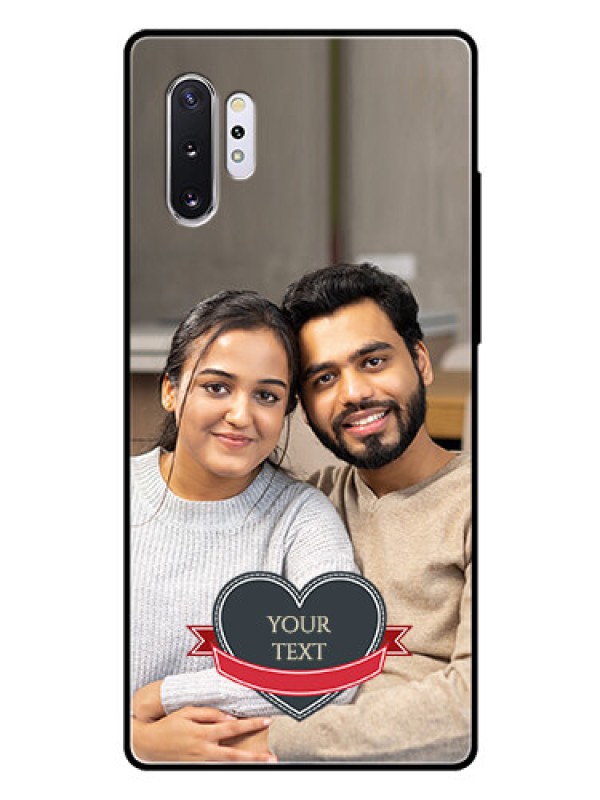Custom Samsung Galaxy Note 10 Plus Custom Glass Phone Case  - Just Married Couple Design