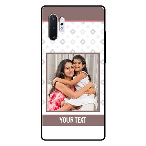Samsung Galaxy Note 10 Plus Photo Printing on Glass Case - Simple Diamond Design Samsung Galaxy Note 10 Plus Photo Printing on Glass Case - Simple Diamond Design
