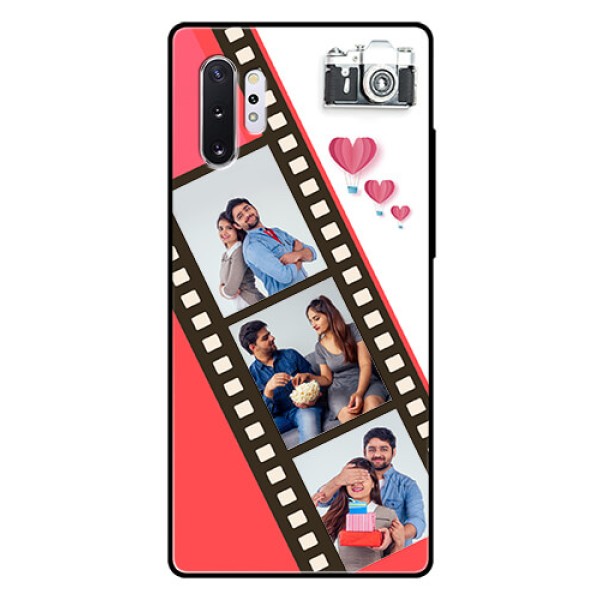 Samsung Galaxy Note 10 Plus Personalized Glass Phone Case - 3 Image Holder with Film Reel Samsung Galaxy Note 10 Plus Personalized Glass Phone Case - 3 Image Holder with Film Reel
