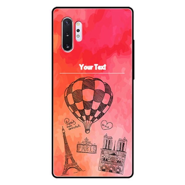 Samsung Galaxy Note 10 Plus Custom Glass Phone Case  - Paris Theme Design