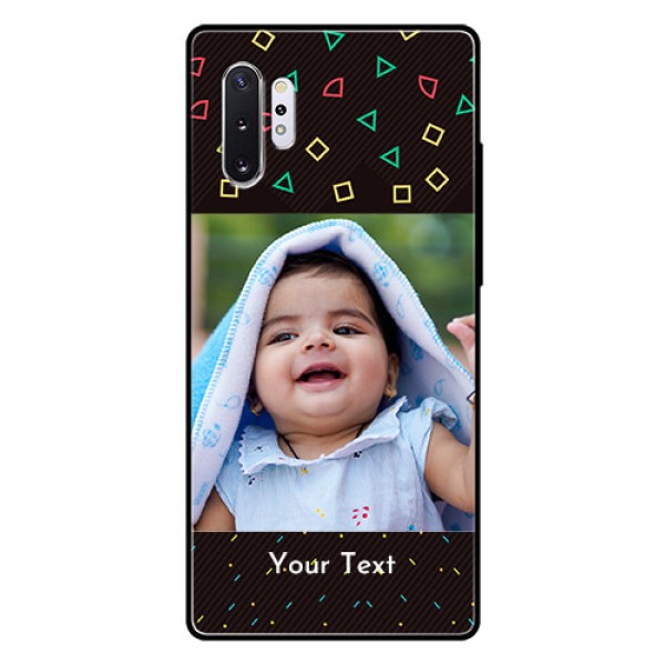 Samsung Galaxy Note 10 Plus Custom Glass Phone Case - with confetti birthday design Samsung Galaxy Note 10 Plus Custom Glass Phone Case - with confetti birthday design