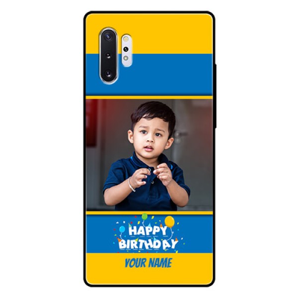 Samsung Galaxy Note 10 Plus Custom Glass Mobile Case - Birthday Wishes Design Samsung Galaxy Note 10 Plus Custom Glass Mobile Case - Birthday Wishes Design