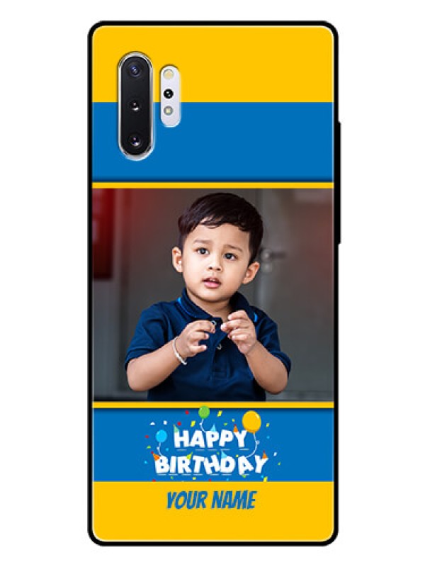 Custom Samsung Galaxy Note 10 Plus Custom Glass Mobile Case  - Birthday Wishes Design