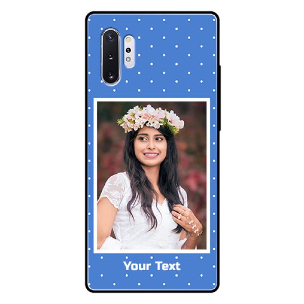 Samsung Galaxy Note 10 Plus Photo Printing on Glass Case  - Polka dots design