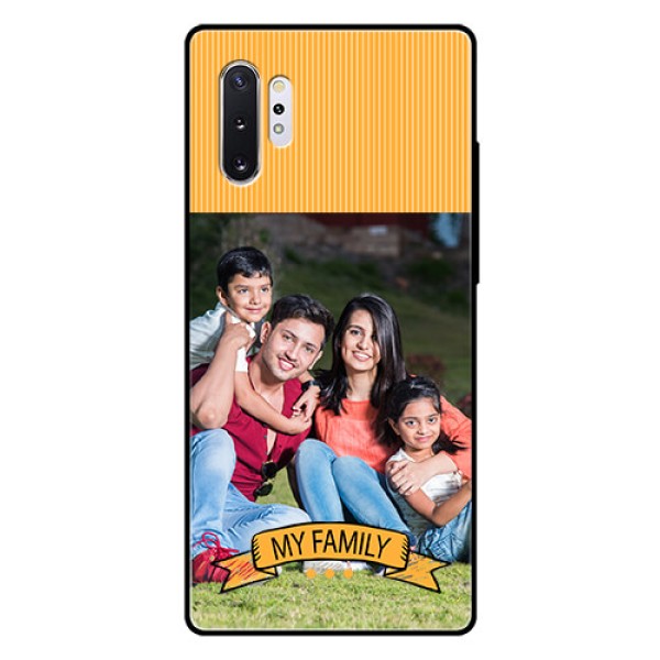Samsung Galaxy Note 10 Plus Custom Glass Phone Case  - My Family Design