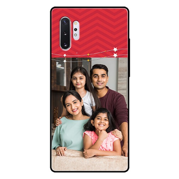 Samsung Galaxy Note 10 Plus Personalized Glass Phone Case - Happy Family Design Samsung Galaxy Note 10 Plus Personalized Glass Phone Case - Happy Family Design