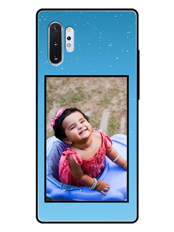 Custom Samsung Galaxy Note 10 Plus Custom Glass Mobile Case  - Wave Pattern Colorful Design