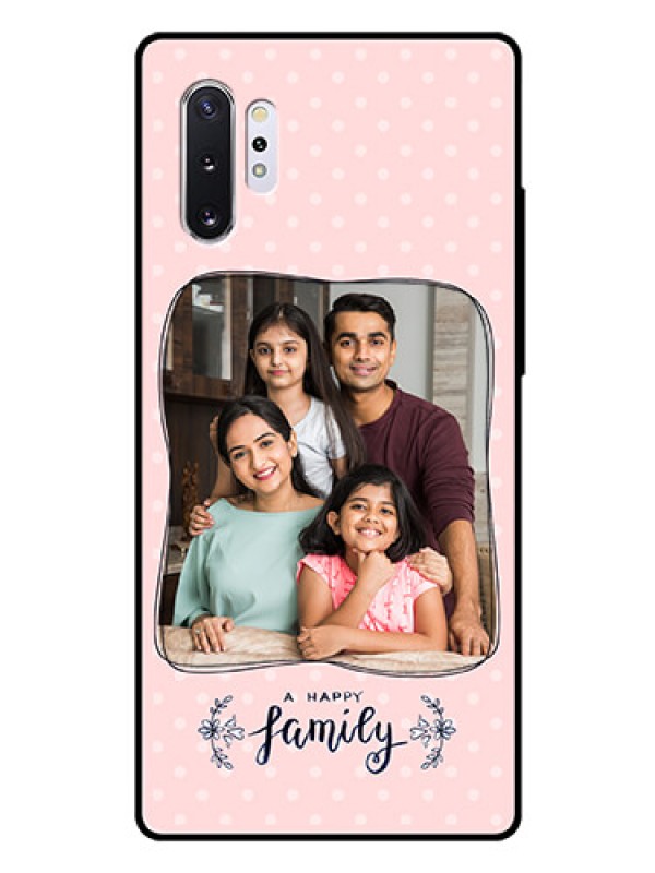 Custom Samsung Galaxy Note 10 Plus Custom Glass Phone Case  - Family with Dots Design