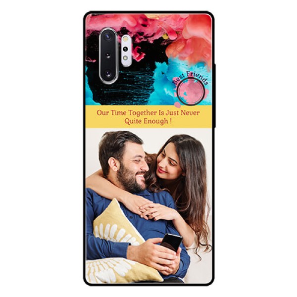 Samsung Galaxy Note 10 Plus Custom Glass Mobile Case - Quote with Acrylic Painting Design Samsung Galaxy Note 10 Plus Custom Glass Mobile Case - Quote with Acrylic Painting Design
