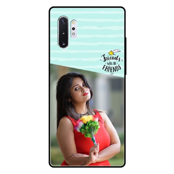 Samsung Galaxy Note 10 Plus Custom Glass Phone Case - Friends Picture Icon Design Samsung Galaxy Note 10 Plus Custom Glass Phone Case - Friends Picture Icon Design