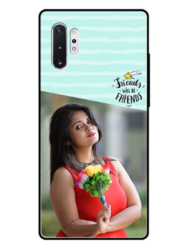 Custom Samsung Galaxy Note 10 Plus Custom Glass Phone Case  - Friends Picture Icon Design