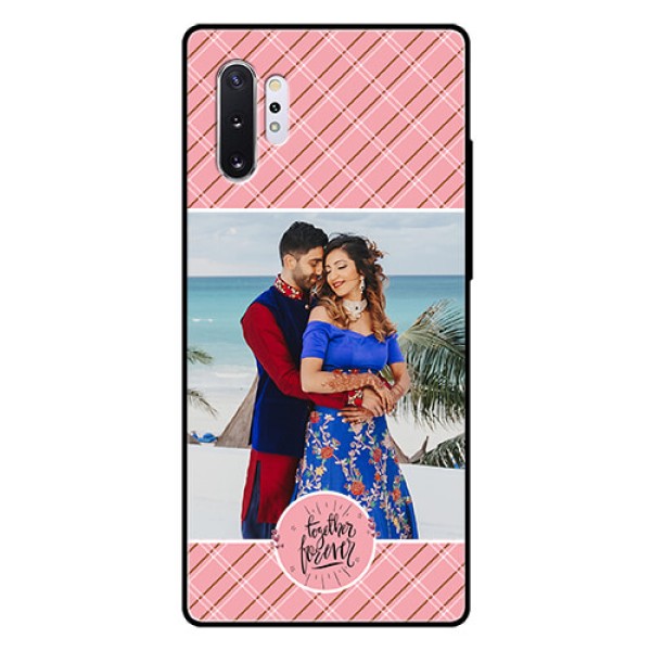 Samsung Galaxy Note 10 Plus Personalized Glass Phone Case - Together Forever Design Samsung Galaxy Note 10 Plus Personalized Glass Phone Case - Together Forever Design