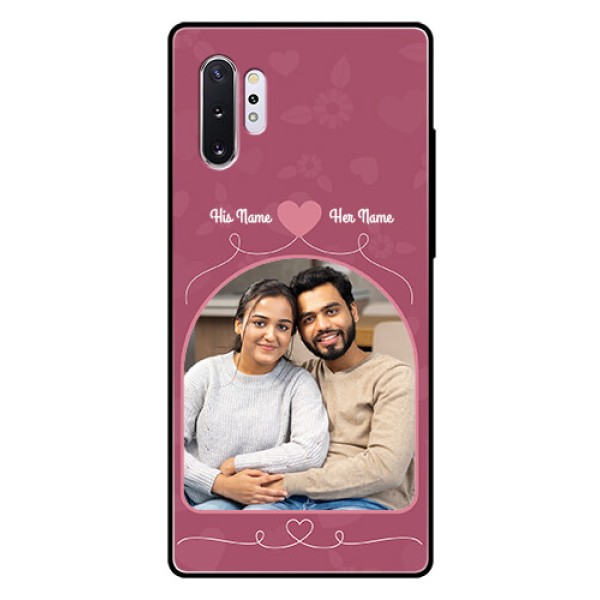 Samsung Galaxy Note 10 Plus Photo Printing on Glass Case  - Love Floral Design