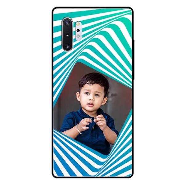 Samsung Galaxy Note 10 Plus Personalized Glass Phone Case  - Abstract Spiral Design