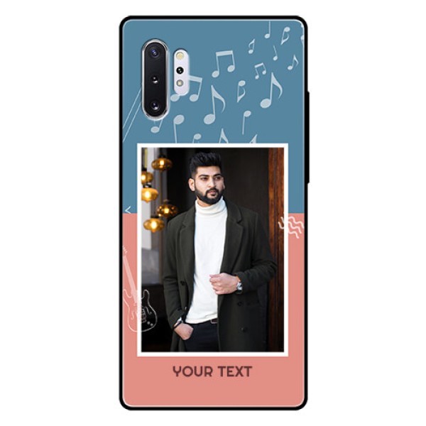 Samsung Galaxy Note 10 Plus Photo Printing on Glass Case - with Color Musical Note Design Samsung Galaxy Note 10 Plus Photo Printing on Glass Case - with Color Musical Note Design