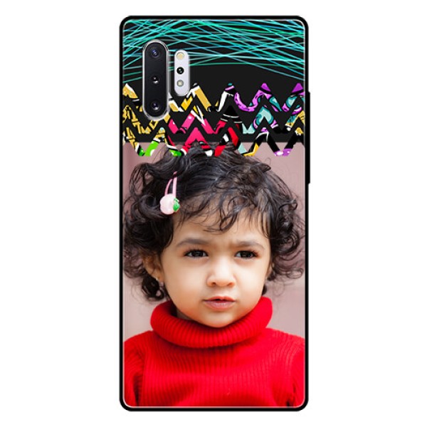 Samsung Galaxy Note 10 Plus Personalized Glass Phone Case  - Neon Abstract Design
