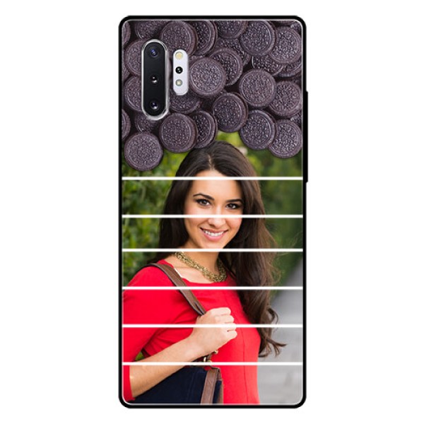 Samsung Galaxy Note 10 Plus Custom Glass Phone Case - with Oreo Biscuit Design Samsung Galaxy Note 10 Plus Custom Glass Phone Case - with Oreo Biscuit Design