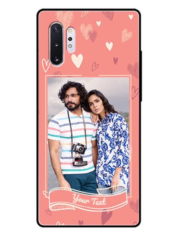 Custom Samsung Galaxy Note 10 Plus Custom Glass Phone Case  - Love doodle art Design