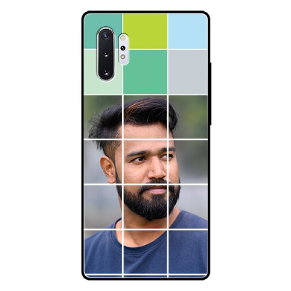 Samsung Galaxy Note 10 Plus Photo Printing on Glass Case - with white box pattern Samsung Galaxy Note 10 Plus Photo Printing on Glass Case - with white box pattern