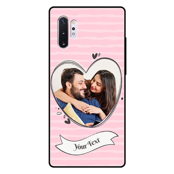 Samsung Galaxy Note 10 Plus Custom Glass Phone Case - Vintage Heart Design Samsung Galaxy Note 10 Plus Custom Glass Phone Case - Vintage Heart Design