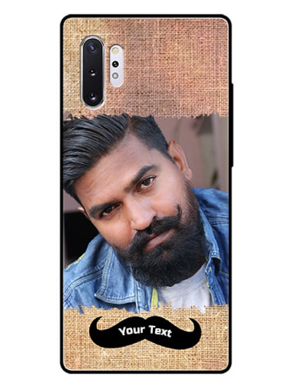 Custom Samsung Galaxy Note 10 Plus Personalized Glass Phone Case  - with Texture Design