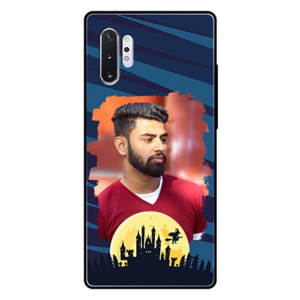 Samsung Galaxy Note 10 Plus Photo Printing on Glass Case - Halloween Witch Design Samsung Galaxy Note 10 Plus Photo Printing on Glass Case - Halloween Witch Design