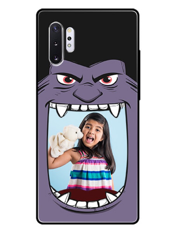 Custom Samsung Galaxy Note 10 Plus Custom Glass Phone Case  - Angry Monster Design