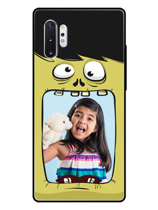 Custom Samsung Galaxy Note 10 Plus Personalized Glass Phone Case  - Cartoon monster back case Design