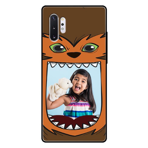 Samsung Galaxy Note 10 Plus Photo Printing on Glass Case - Owl Monster Back Case Design Samsung Galaxy Note 10 Plus Photo Printing on Glass Case - Owl Monster Back Case Design
