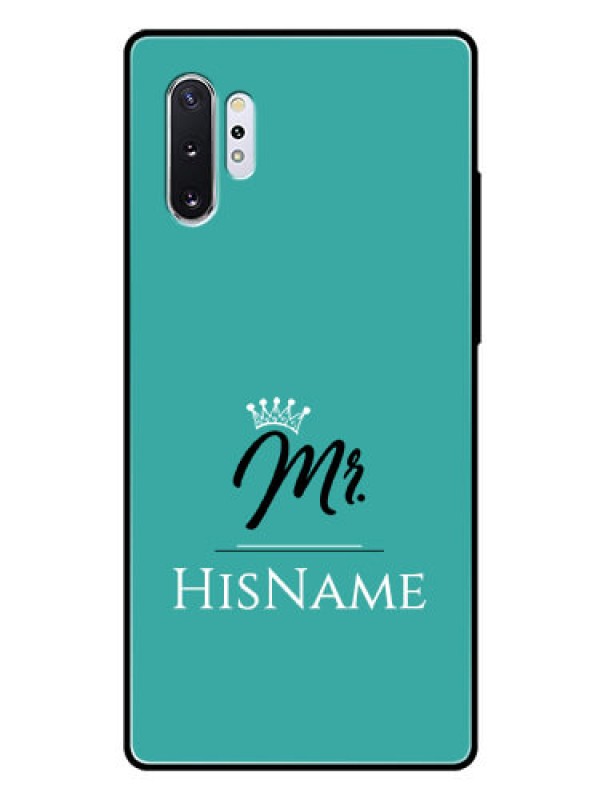 Custom Galaxy Note 10 Plus Custom Glass Phone Case Mr with Name