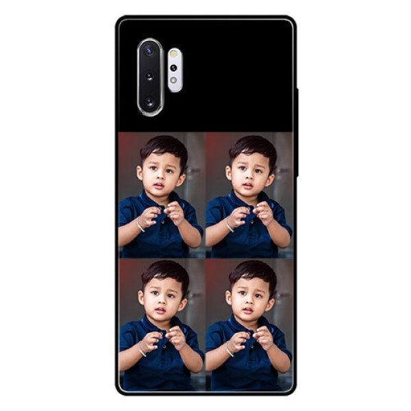 Galaxy Note 10 Plus 4 Image Holder on Glass Mobile Cover