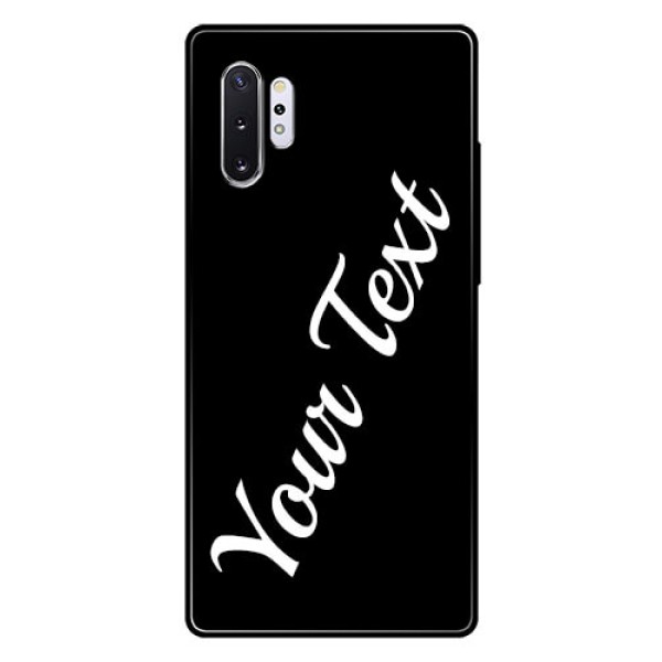 Galaxy Note 10 Plus Custom Glass Mobile Cover with Your Name