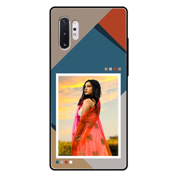 Galaxy Note 10 Plus Personalized Glass Phone Case - Retro color pallet Design Galaxy Note 10 Plus Personalized Glass Phone Case - Retro color pallet Design