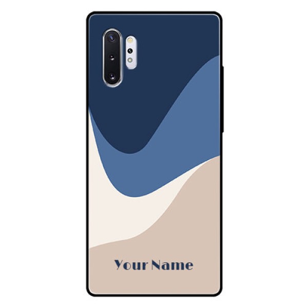 Galaxy Note 10 Plus Custom Glass Phone Case - Abstract Drip Art Design Galaxy Note 10 Plus Custom Glass Phone Case - Abstract Drip Art Design