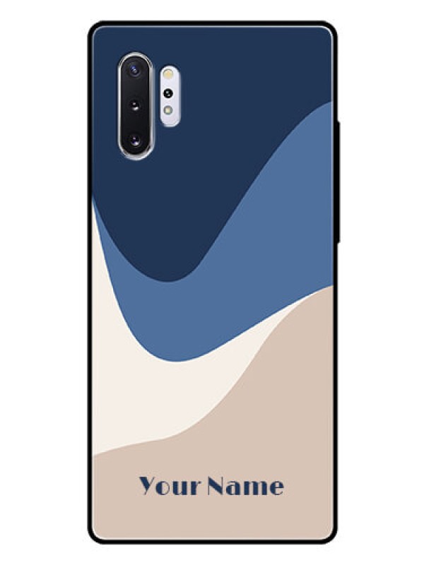 Custom Galaxy Note 10 Plus Custom Glass Phone Case - Abstract Drip Art Design