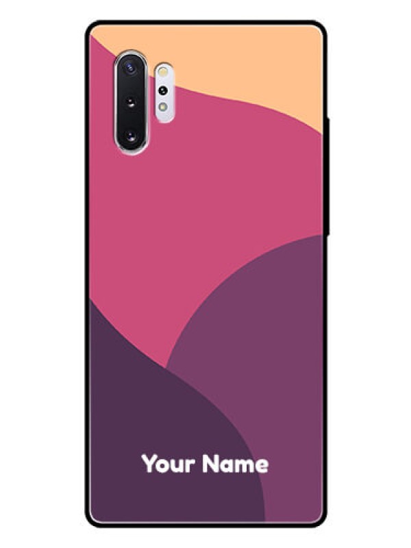 Custom Galaxy Note 10 Plus Custom Glass Phone Case - Mixed Multi-colour abstract art Design