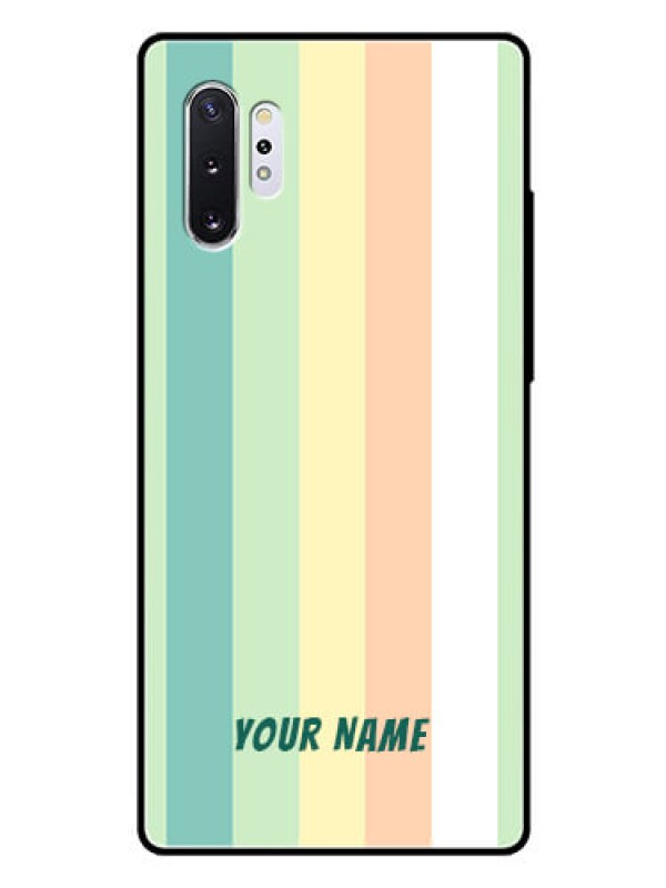 Custom Galaxy Note 10 Plus Photo Printing on Glass Case - Multi-colour Stripes Design