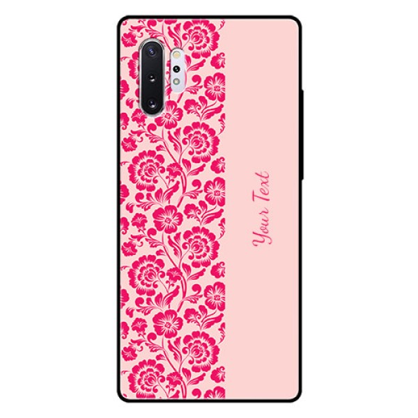 Galaxy Note 10 Plus Custom Glass Phone Case - Attractive Floral Pattern Design Galaxy Note 10 Plus Custom Glass Phone Case - Attractive Floral Pattern Design
