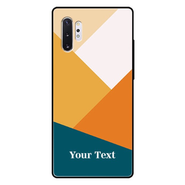 Galaxy Note 10 Plus Personalized Glass Phone Case - Stacked Multi-colour Design Galaxy Note 10 Plus Personalized Glass Phone Case - Stacked Multi-colour Design