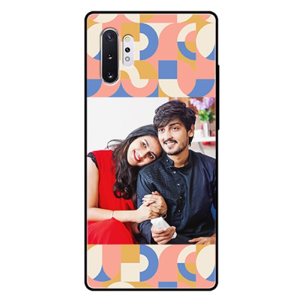Galaxy Note 10 Plus Photo Printing on Glass Case - Semi-circle Maze Pattern Design Galaxy Note 10 Plus Photo Printing on Glass Case - Semi-circle Maze Pattern Design